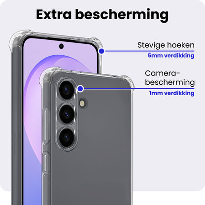 Samsung S26 FE Hoesje Shockproof Backcover Siliconen - Transparant