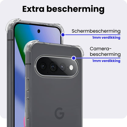 Google Pixel 11 Pro XL Hoesje Shockproof Backcover Siliconen - Transparant
