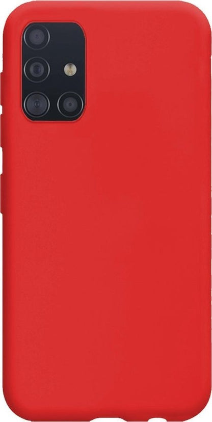Samsung A71 Hoesje Siliconen Backcover Lichtgewicht - Rood