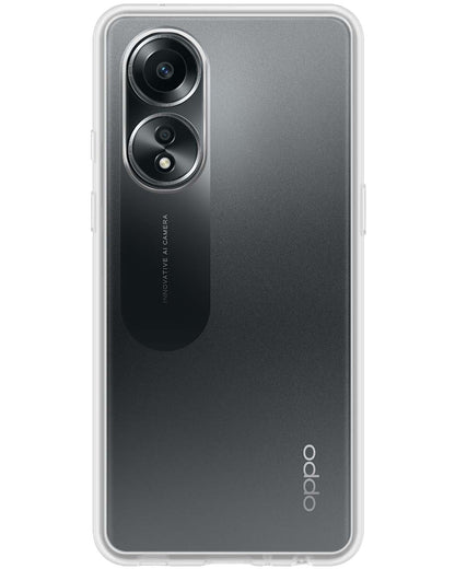 OPPO A58 Hoesje Siliconen Backcover Lichtgewicht - Transparant