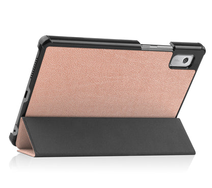 Lenovo Tab M9 Trifold Bookcase Hoes - Rosé goud