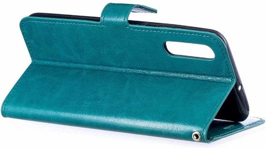 Samsung Galaxy A50 Hoesje Book Case Kunstleer - Turquoise