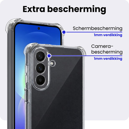 Samsung A27 Hoesje Shockproof Backcover Siliconen - Transparant