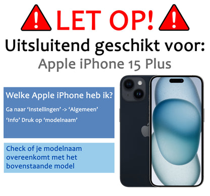 iPhone 15 Plus Screenprotector Gehard Glas - Full Screen