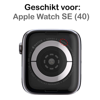 Milanese Horlogeband Geschikt voor Apple Watch SE 40 mm Bandje Milanees - Polsbandje Met Magneetsluiting Geschikt voor Apple Watch SE 40 mm Bandje Milanees - Zilver