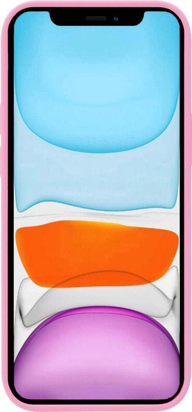 iPhone XR Hoesje Siliconen Backcover Lichtgewicht - Lichtroze