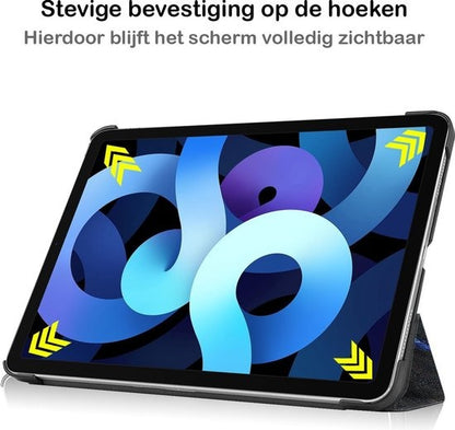 iPad Air 2020 Trifold Bookcase Hoes - Sterrenhemel
