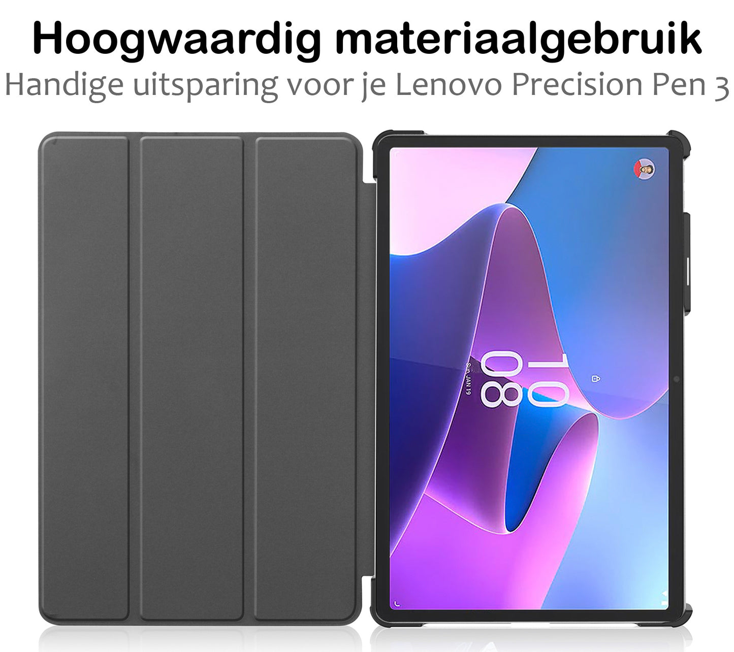 Lenovo Tab P11 Pro Hoesje Book Case Met Lenovo Pen Uitsparing - Don't Touch Me