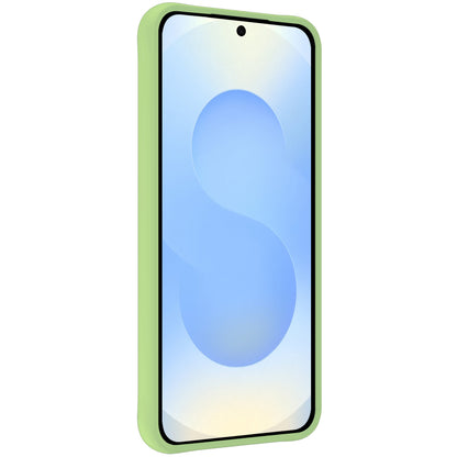 Samsung S25 Hoesje Siliconen Backcover Lichtgewicht - Groen