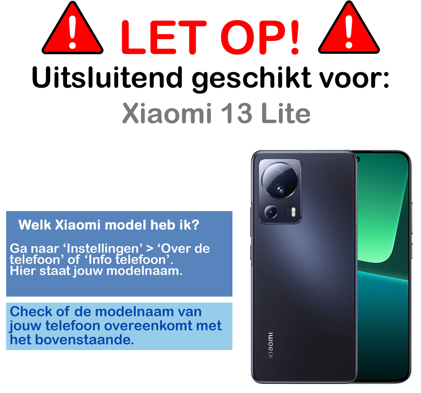 Xiaomi 13 Lite Hoesje Siliconen - Zwart