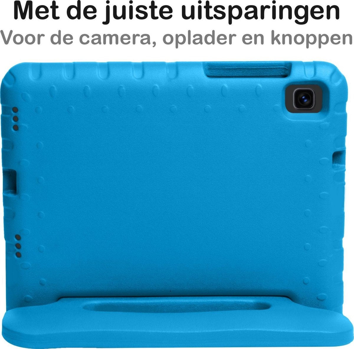 Samsung Galaxy Tab A7 Lite Hoesje Kids Cover Bumper - Blauw