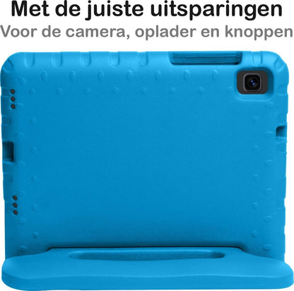 Samsung Galaxy Tab A7 Lite Hoesje Kids Cover Bumper - Blauw