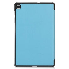 Samsung Galaxy Tab S6 Lite Trifold Bookcase Hoes - Lichtblauw