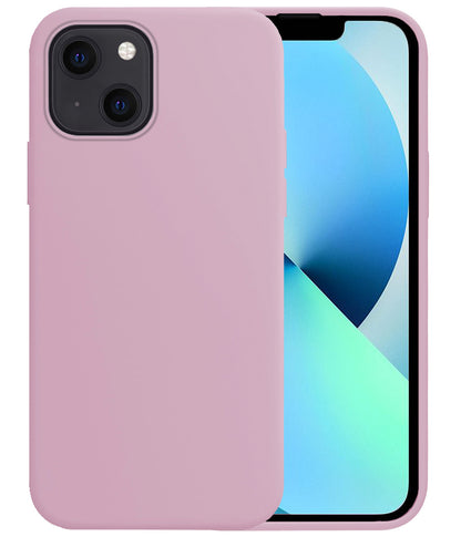 iPhone 13 Mini Hoesje Siliconen Backcover Lichtgewicht - Lila