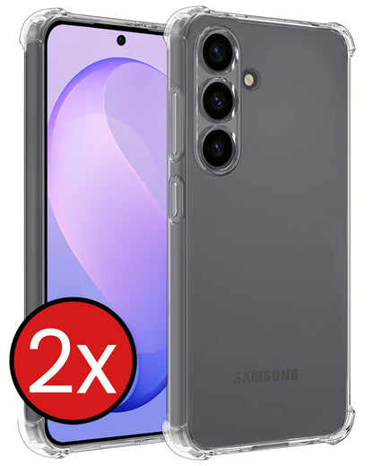 Samsung S26 FE Hoesje Shockproof Backcover Siliconen - Transparant