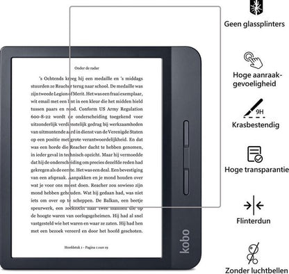 Screenprotector Geschikt voor Kobo Libra H2O Screenprotector Gehard Glas Tempered Glass - Screenprotector Geschikt voor Kobo Libra H2O Screenprotector