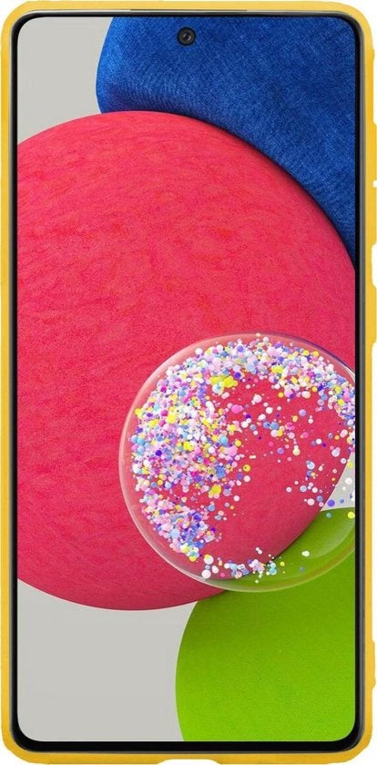 Samsung A52s Hoesje Siliconen Backcover Lichtgewicht - Geel