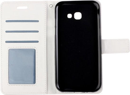 Samsung Galaxy A5 2017 Hoesje Bookcase Cover met Kaarthouder - Wit