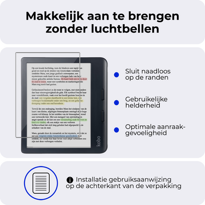 Screenprotector Geschikt voor Kobo Libra Colour Screenprotector Gehard Glas Tempered Glass - Screenprotector Geschikt voor Kobo Libra Colour Screenprotector