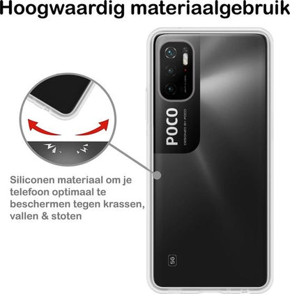 Poco M3 Pro Hoesje Siliconen Backcover Lichtgewicht - Transparant