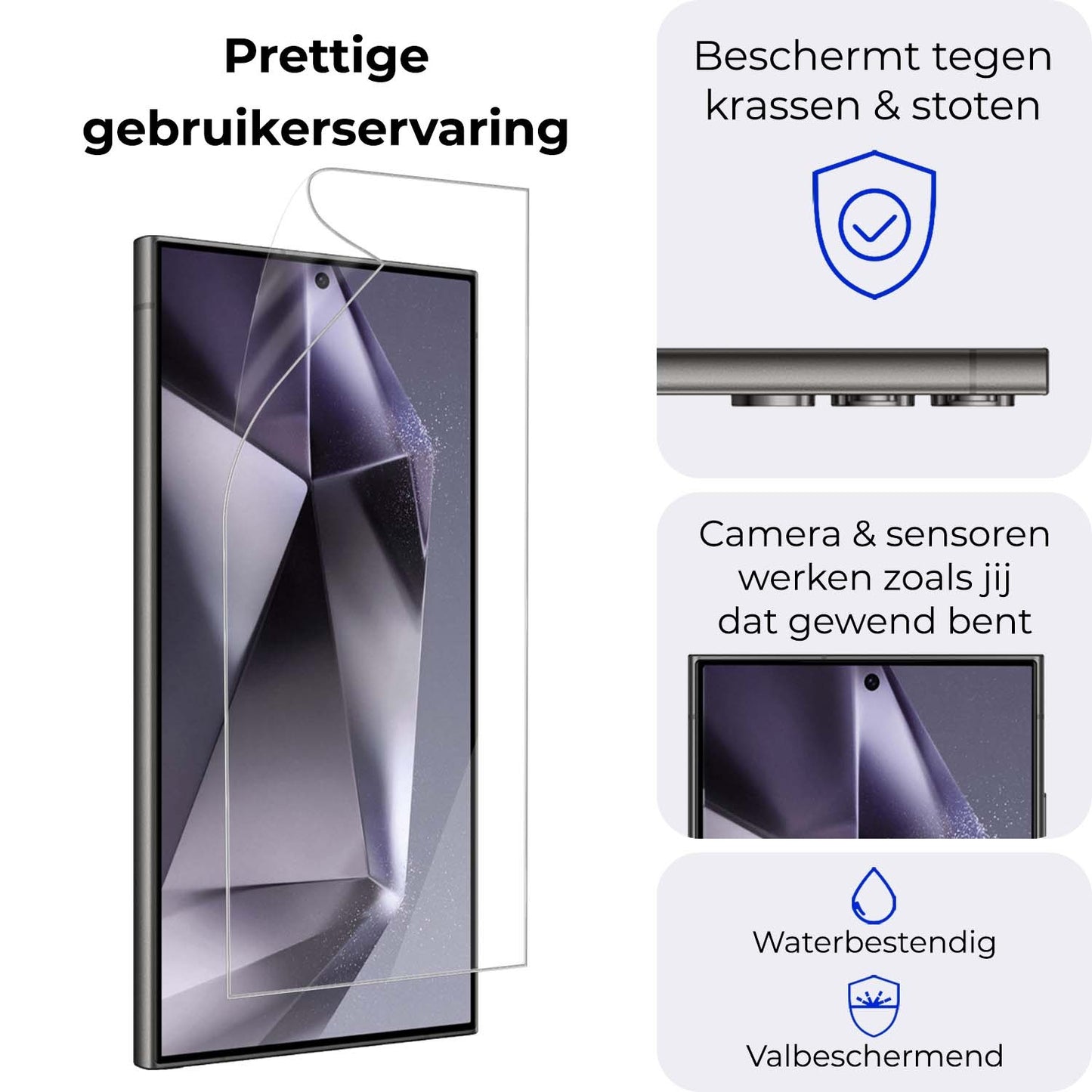 Samsung S24 Ultra Beschermfolie Display