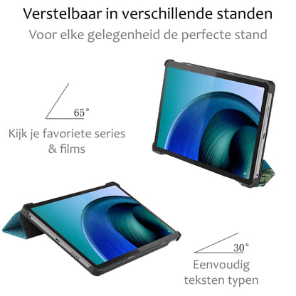 Lenovo Tab M10 5G Trifold Bookcase Hoes - Bloesem