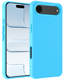 iPhone Air Hoesje Siliconen Backcover Lichtgewicht - Lichtblauw