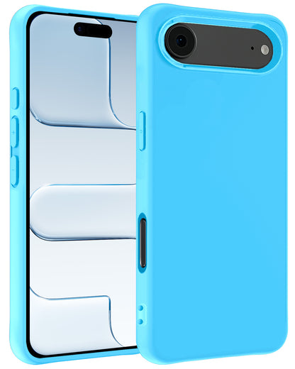 iPhone Air Hoesje Siliconen Backcover Lichtgewicht - Lichtblauw