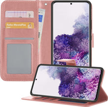 Samsung S20 Plus Hoesje Bookcase Cover met Kaarthouder - Rosé goud