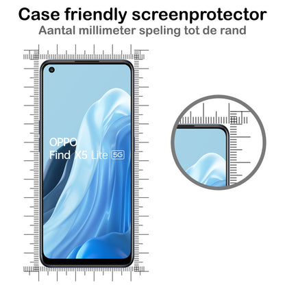 OPPO Find X5 Lite Screenprotector Gehard Glas - Anti-kras