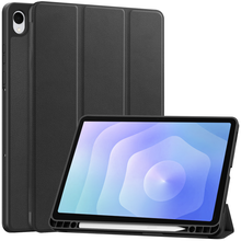 Samsung Galaxy Tab S11 Trifold Bookcase Hoes met Penhouder voor S Pen - Zwart
