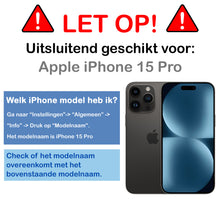 iPhone 15 Pro Hoesje Geschikt voor Magsafe Backcover Shockproof - Transparant