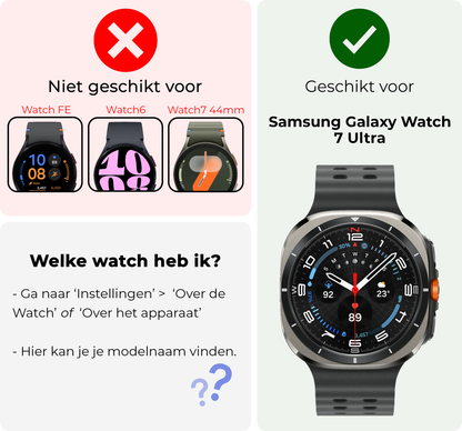 Samsung Watch Ultra Screenprotector Gehard Glas - Anti-kras