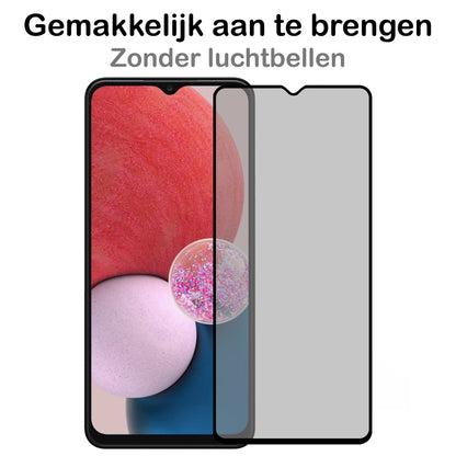 Samsung A13 5G Screenprotector Gehard Glas - Privacy