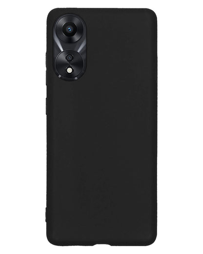 OPPO A78 5G Hoesje Siliconen Backcover Lichtgewicht - Zwart