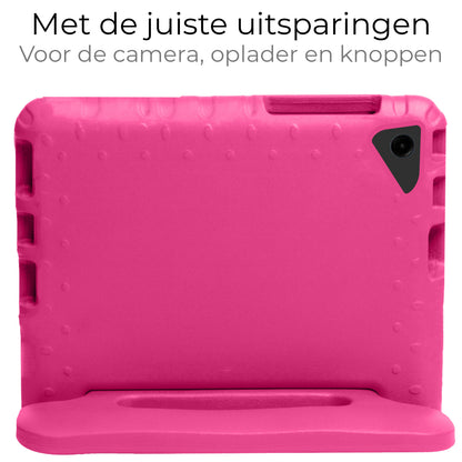 Samsung Galaxy Tab A9 Plus Kinderhoes Shockabsorberend Foam - Roze