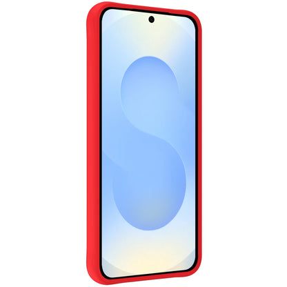 Samsung S25 Plus Hoesje Siliconen Backcover Lichtgewicht - Rood