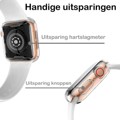 Apple Watch Series 6 40 mm Hoesje Siliconen Backcover Lichtgewicht - Transparant