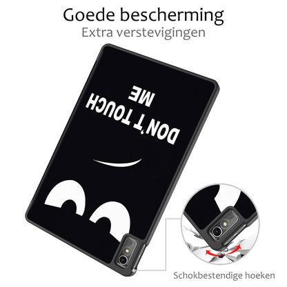Lenovo Tab M10 5G Trifold Bookcase Hoes - Don't Touch Me