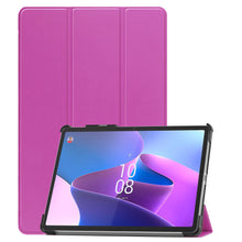 Lenovo Tab P11 Pro Trifold Bookcase Hoes met Penhouder Lenovo Pen - Paars