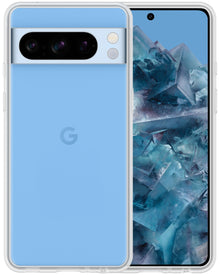 Google Pixel 8 Pro Hoesje Siliconen Backcover Lichtgewicht - Transparant