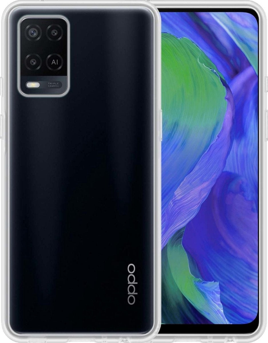 OPPO A54 Hoesje Siliconen - Transparant