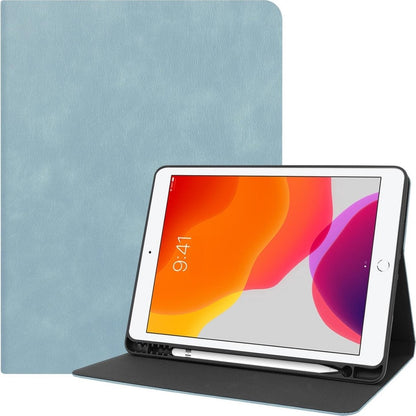 iPad 10.2 2019 Trifold Bookcase Luxe Hoes - Lichtblauw