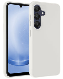 Samsung A25 Hoesje Siliconen Backcover Lichtgewicht - Wit