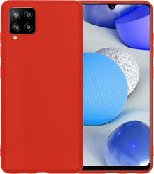 Samsung A42 Hoesje Siliconen Backcover Lichtgewicht - Rood