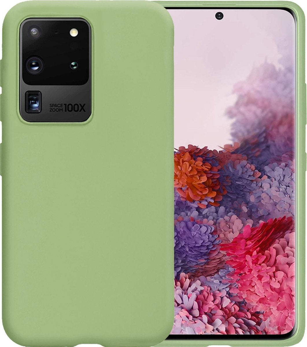 Samsung S20 Ultra Hoesje Siliconen - Groen