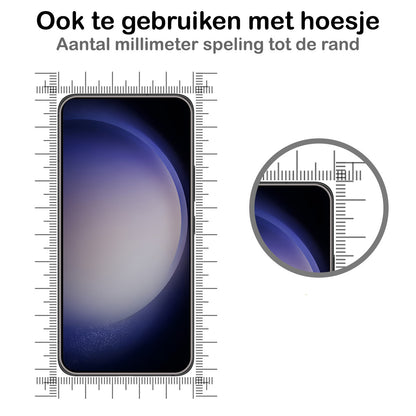 Samsung S23 Screenprotector Gehard Glas - Volledige dekking