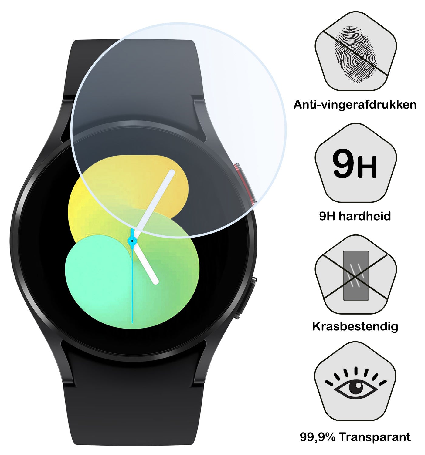 Samsung Watch 5 44 mm Screenprotector Tempered Glass