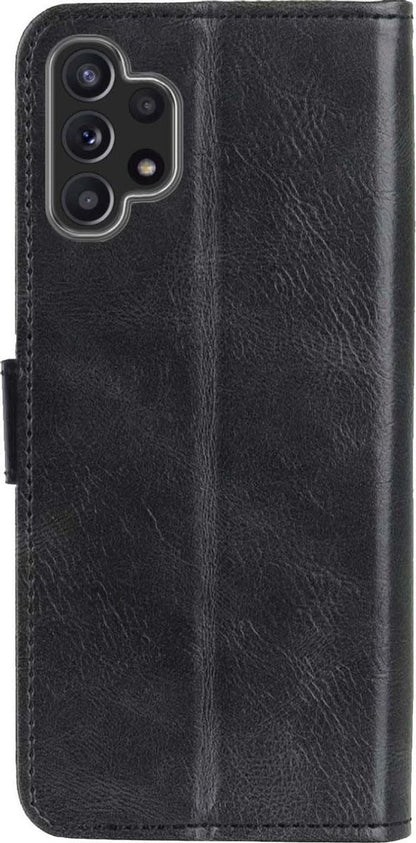 Samsung A32 5G Hoesje Bookcase Cover met Kaarthouder - Zwart