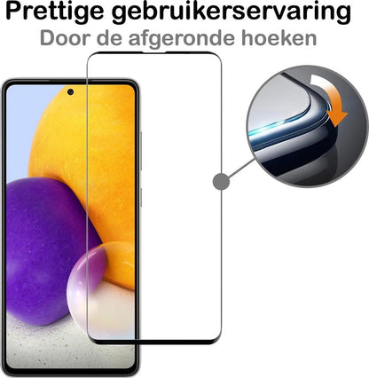 Samsung A72 Screenprotector Gehard Glas - Full Screen